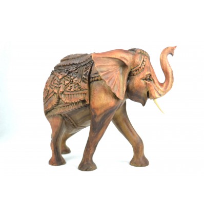La grande Statua in legno elefante H30cm. Pezzo raro !
