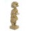 The 3 monkeys stacked "secret of happiness". Statuette in solid wood, H30cm