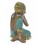 Statuette Buddha thinker, real bronze, antique style.