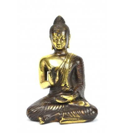 Statuetta del Buddha Abhaya Mûdra in bronzo H14cm.