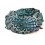 Paréo motif Mandala Vert, Noir, Rose & sequins argentés - 160x110cm