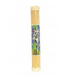 Rainstick 40cm, Bamboo Rain Stick, decorazione dipinta a mano.