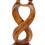Statue abstract couple Love Infinity h30cm solid wood Brown 