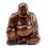 Statuette Bouddha chinois happy buddha en bois pas cher.