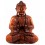 Large statue Buddha sitting hands clasped in wood, deco-buddhist.