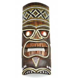 L'acquisto di maschera di legno a buon mercato. Decorazione Polinesia Maori Tahiti.