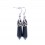 Earrings onyx, gem of esoteric protection pregnancy.