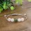 Jewelry charm bracelet for love, agate moon stone rose quartz.