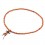 Bracelet Tibétain, Mala en perles de bois + noeud sans fin. Coloris orange
