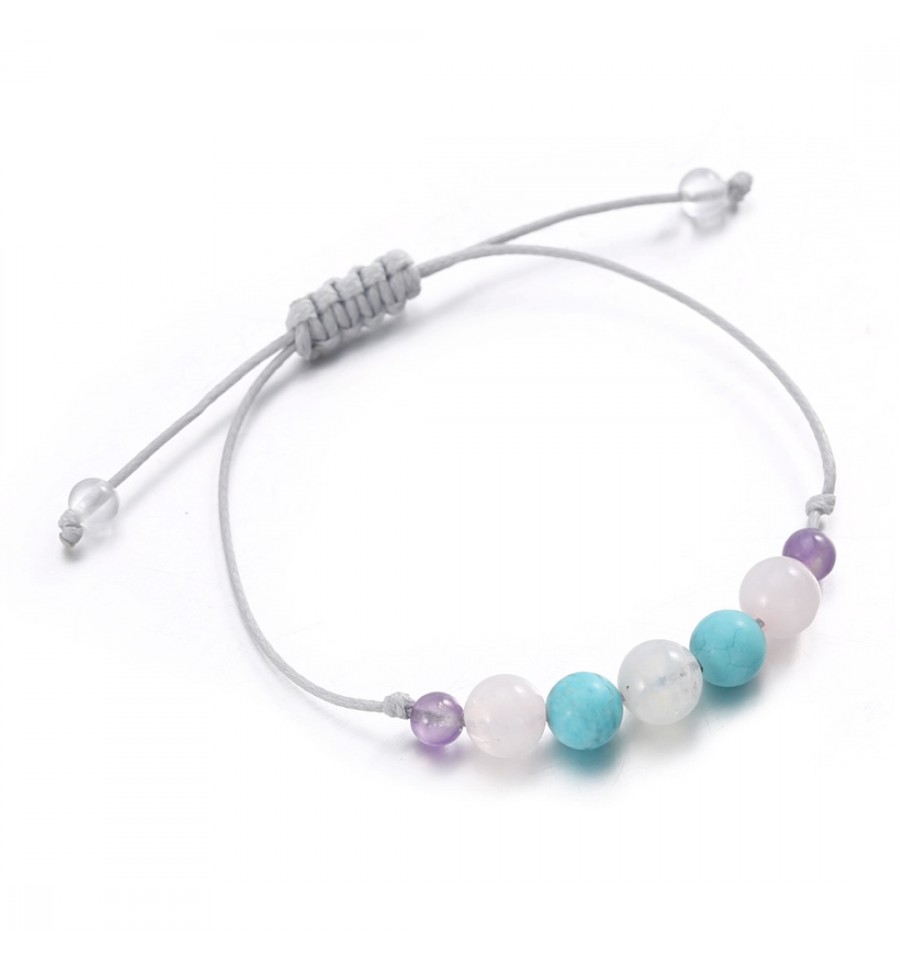 bijou bijoux cadeaux porte bonheur Bracelet gris avec pendentif éléphant et une perle à parfumer bracelets bijoux bracelet bracelet 