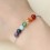 Bijoux pierre : bracelet yoga porte-bonheur 7 chakras, pierres fines.