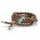Bracelet Tibetan Mala beads-wood and + knot without end. The delivery is free !