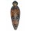 Maschera modello cobra in legno 30 cm - decorazione etnico chic in stile africano.
