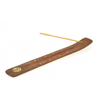 Porta incenso in legno modello Aum (Ôm) - per bastoncini