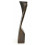 Bust display necklaces, serrated solid wood the color of chocolate H40cm