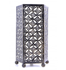 Bedside lamp ethnic wrought iron. Deco room eastern morocco.