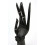 Big Hand of Buddha / Display jewelry wooden black H40cm