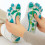 Socks moisturizing reflexology massage, gift idea of well-being.