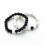 Bracelets de distance / couples - Agate noire et Howlite blanche - Livraison offerte !!!