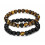 Bracelets of distance - good luck charm - black Agate and tiger Eye - free Delivery !!!