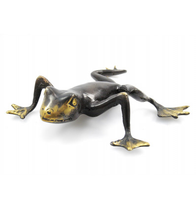 Statuette grenouille en bronze. Bibelot de collection rare. Achat.