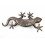 Statuette salamander gecko margouillat in bronze. Handicrafts from Bali.
