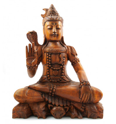 La statua di lord Shiva in legno, decorazione, l'Induismo, l'India, il mestiere, l'acquisto.