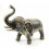 Statue déco éléphant trompe en l'air porte bonheur. Bronze artisanal.