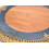Set de table dessous de plat en bois. Décoration de table ethnique. 