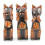 The 3 cats of the wisdom. Statuette cat original collector.