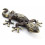 Statue déco salamandre gecko margouillat bronze. Artisanat du monde.