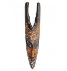 African mask home in the world of wood. Wall decoration african.