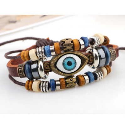 Bijou bracelet porte-bonheur amulette protection femme pierres fines.