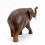 Statuette éléphant h10cm en bois massif sculpté main