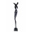 Statua donna nuda stilizzata in legno. Statua moderna astratta, acquisto.