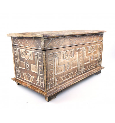 New Age Source The Wood Incense Storage Box Carved Each