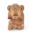 The 3 monkeys "secret of happiness". Statuettes solid wood H10cm