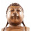 Statue Bouddha assis en position du lotus h30cm Bois sculpté main