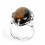 Ring adjustable oval Stone amethyst