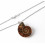 Necklace with pendant Ammonite Fossil