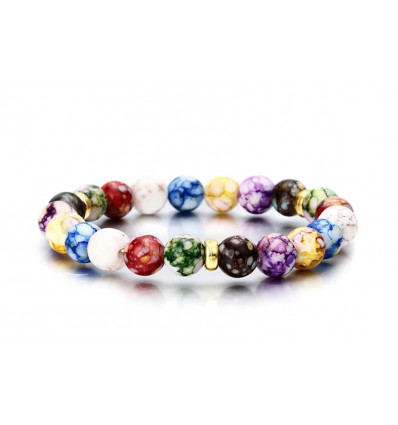 Bracelet "joie de vivre" - perles multicolores