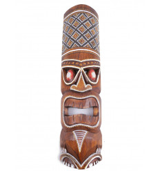 Acheter grand masque tiki en bois pas cher. Décoration Tiki polynésie.