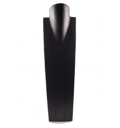 Display speciale lunghe collane H60cm busto in legno massello nero