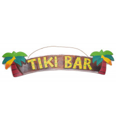 Grande targa / cartello in legno "Tiki Bar" fatti in casa.