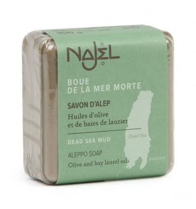 Alep soap face and neck in the mud of the dead sea. Regenerating treatment.