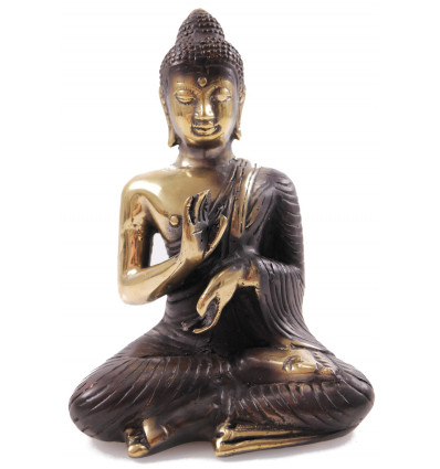 Statuette Bouddha Vitarka Mûdra en bronze H14cm. Série limitée.