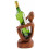 bottle rack display to bottle abstract statue thinker