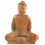 Statuetta di Buddha della meditazione in legno massello intagliato a mano h20cm