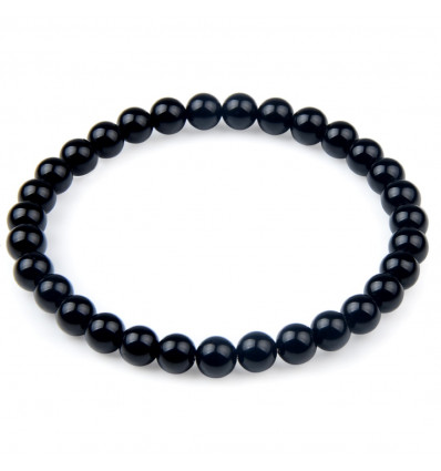 Bracelet Lithotherapie Onyx, Black Agate natural Balance of the energies, protects the pregnancy.