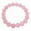 Bracelet Lithotherapie beads 10mm rose Quartz - Peace and Love